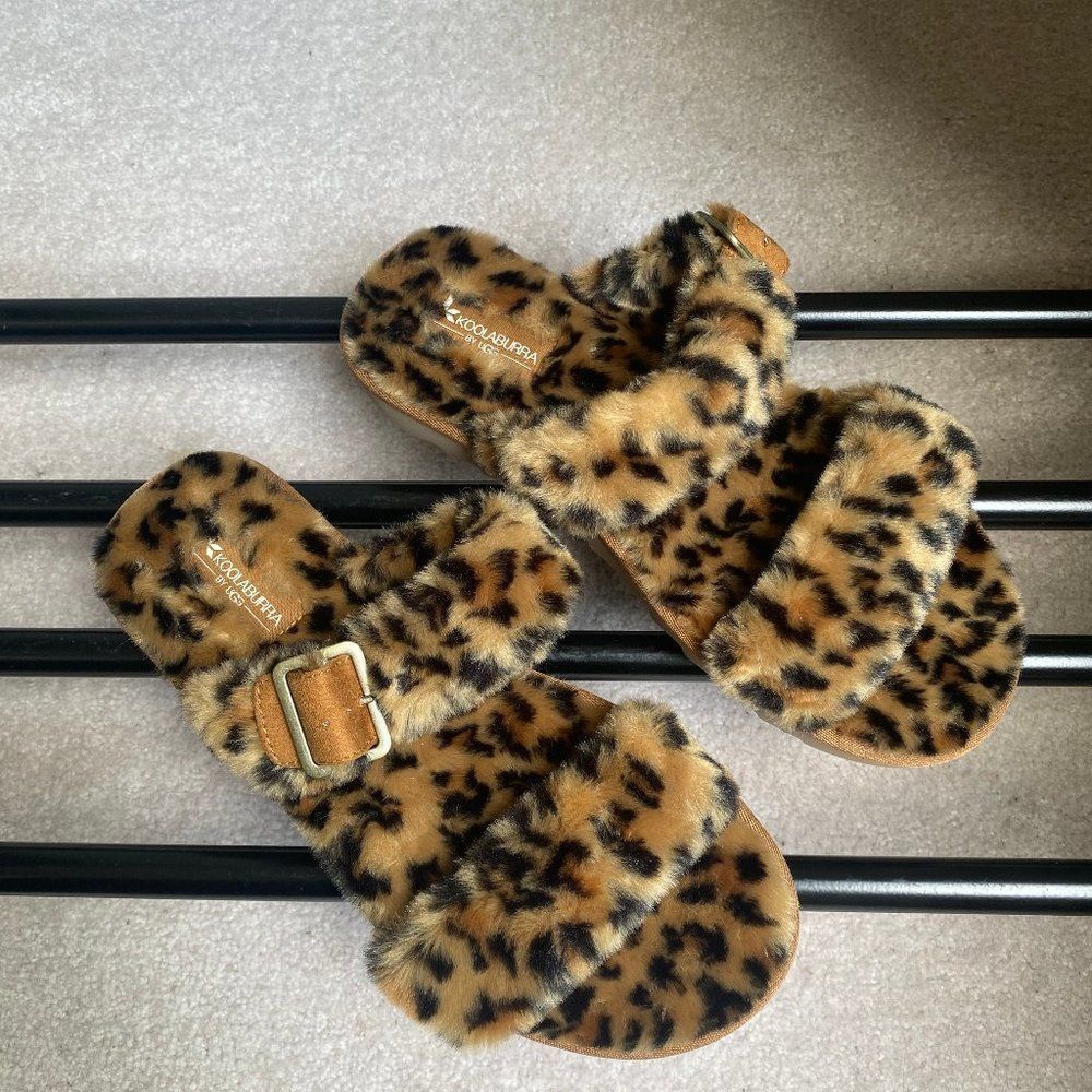KOOLABURRA By UGG Women Furr-ah Plush Sandals - NEW NWOB - Picture 5 of 8